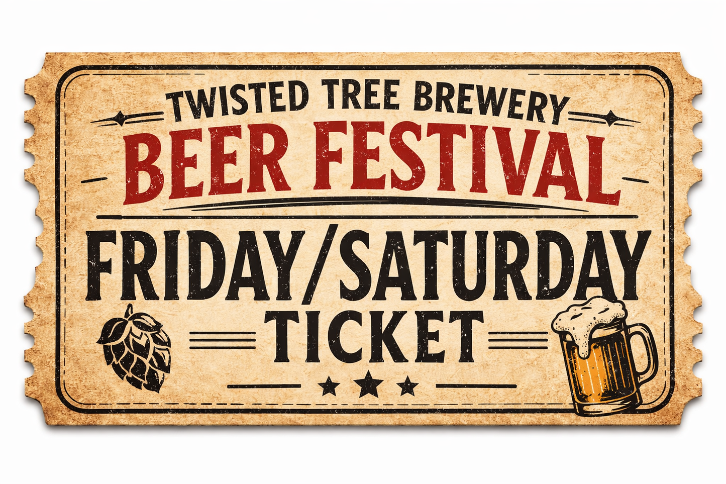 Beer Festival Ticket 19/20th June