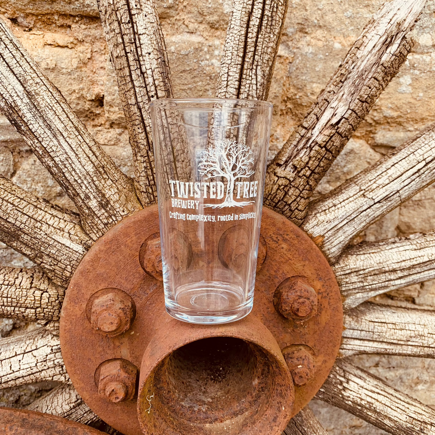 Twisted Tree Brewery Pint Glass