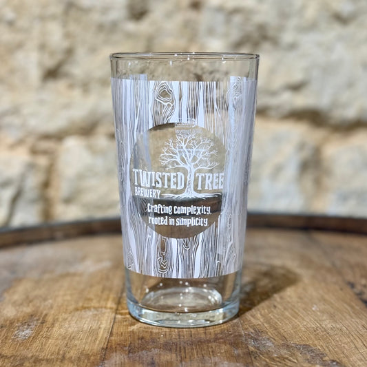 Twisted Tree Brewery Pint Glass