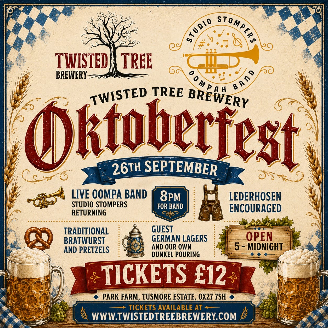 Oktoberfest Ticket 26th September